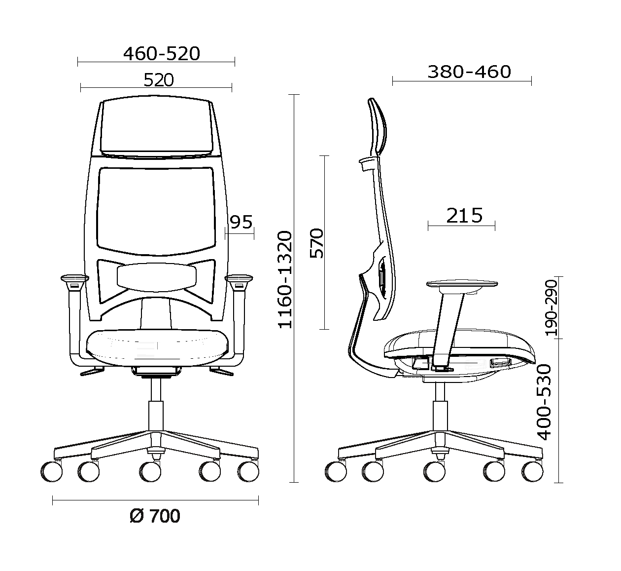 Кресло руководителя Team Strike Evo Team Strike Evo Executive, white structure