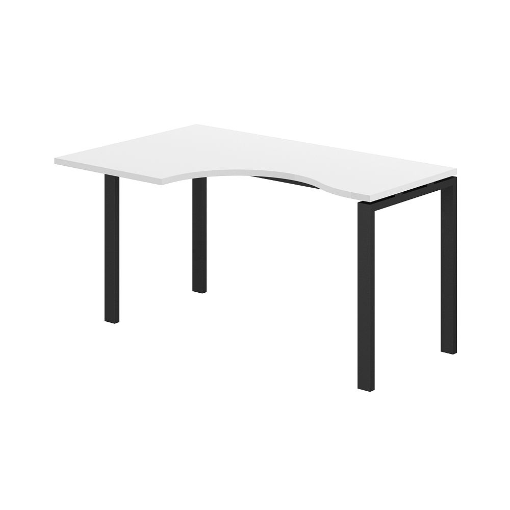 Стол эргономичный 1600х900х750 левый PR.232.WH.P59.BL.L