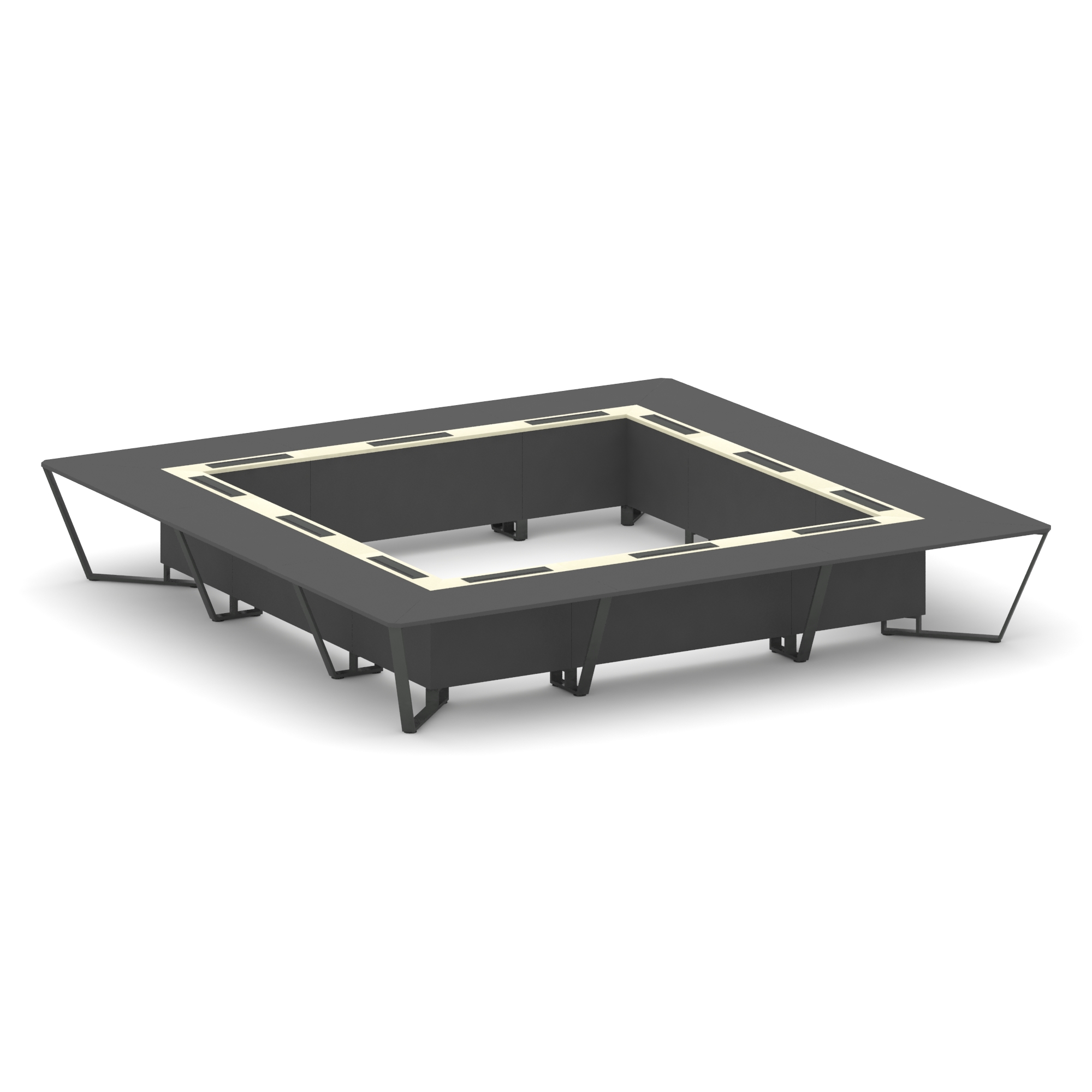 Steel Meet Стол переговорный квадратный KM-PR.B.SP-24K