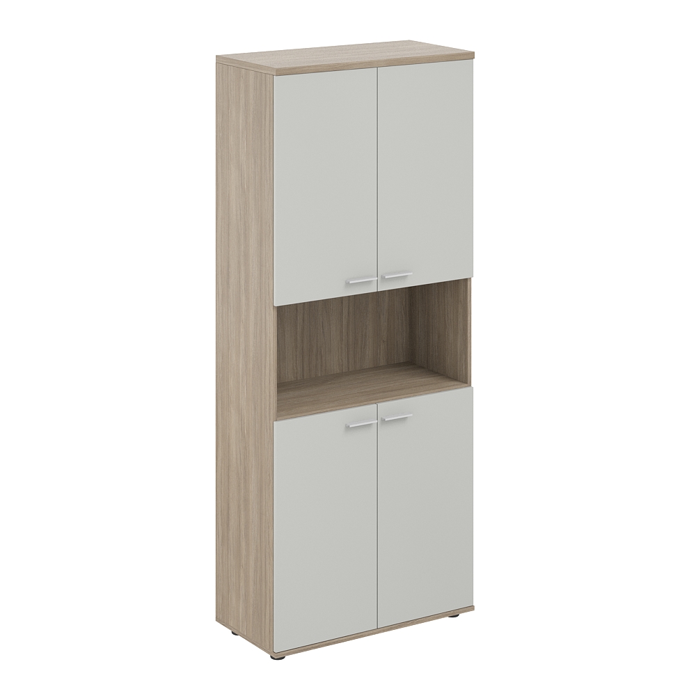 Шкаф высокий с нишей 800х400х1955, 4-х дв, з.ст ЛДСП 16 мм SG.861.OD.SH.SH