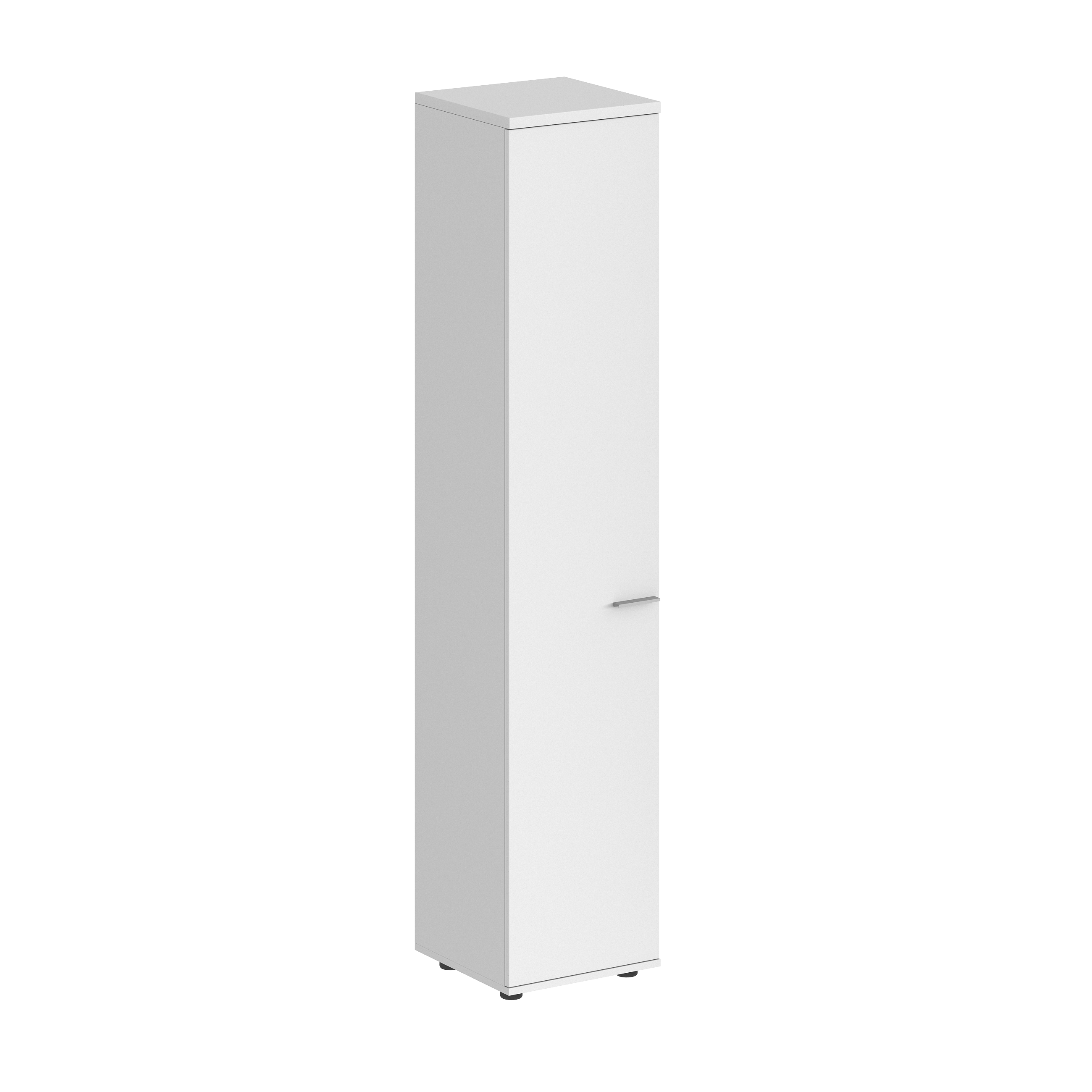 Шкаф высокий 400х400х1955, з.ст HDF, левый SG.802.WH.WH.L