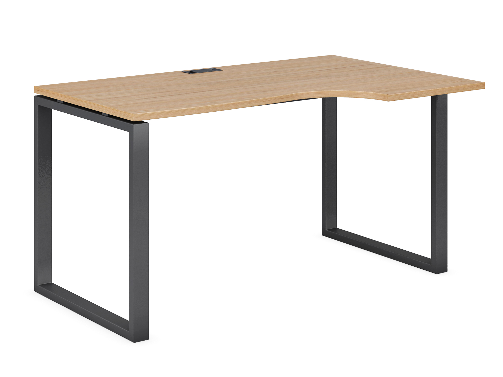 Стол криволинейный 1,4м. правый на О образном м/к 60х30 гл. 700/900 EVL106DX/О/60*30