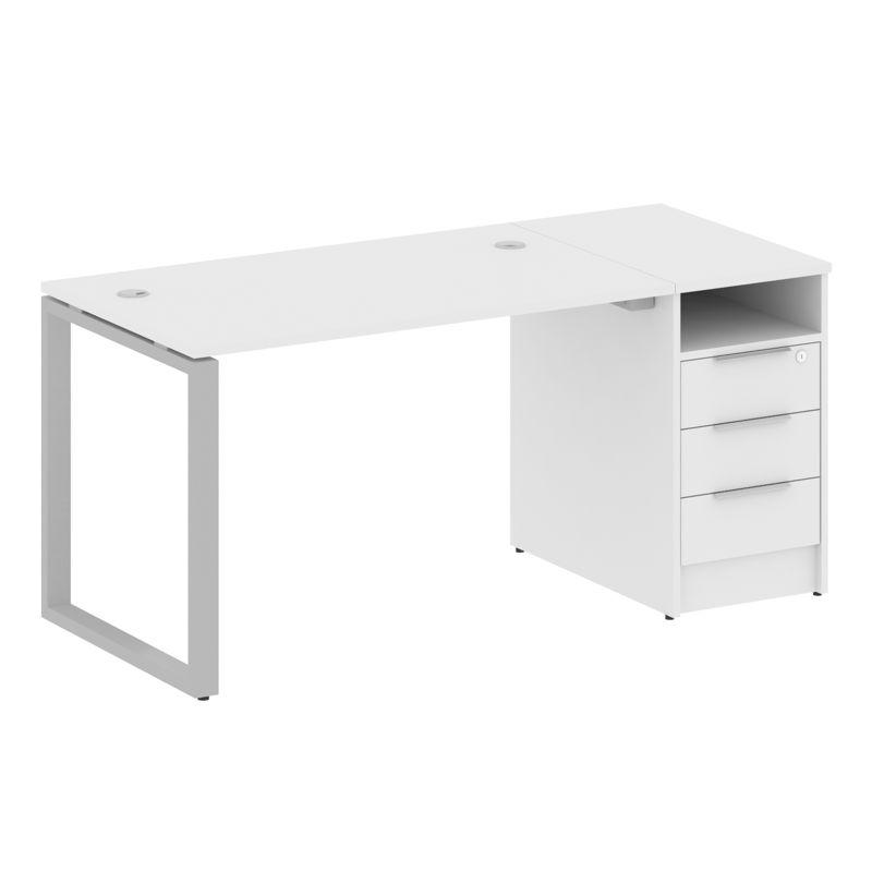 Metal System Рабочая станция с тумбой на О-образном м/к БО.РС-СТП-1.2