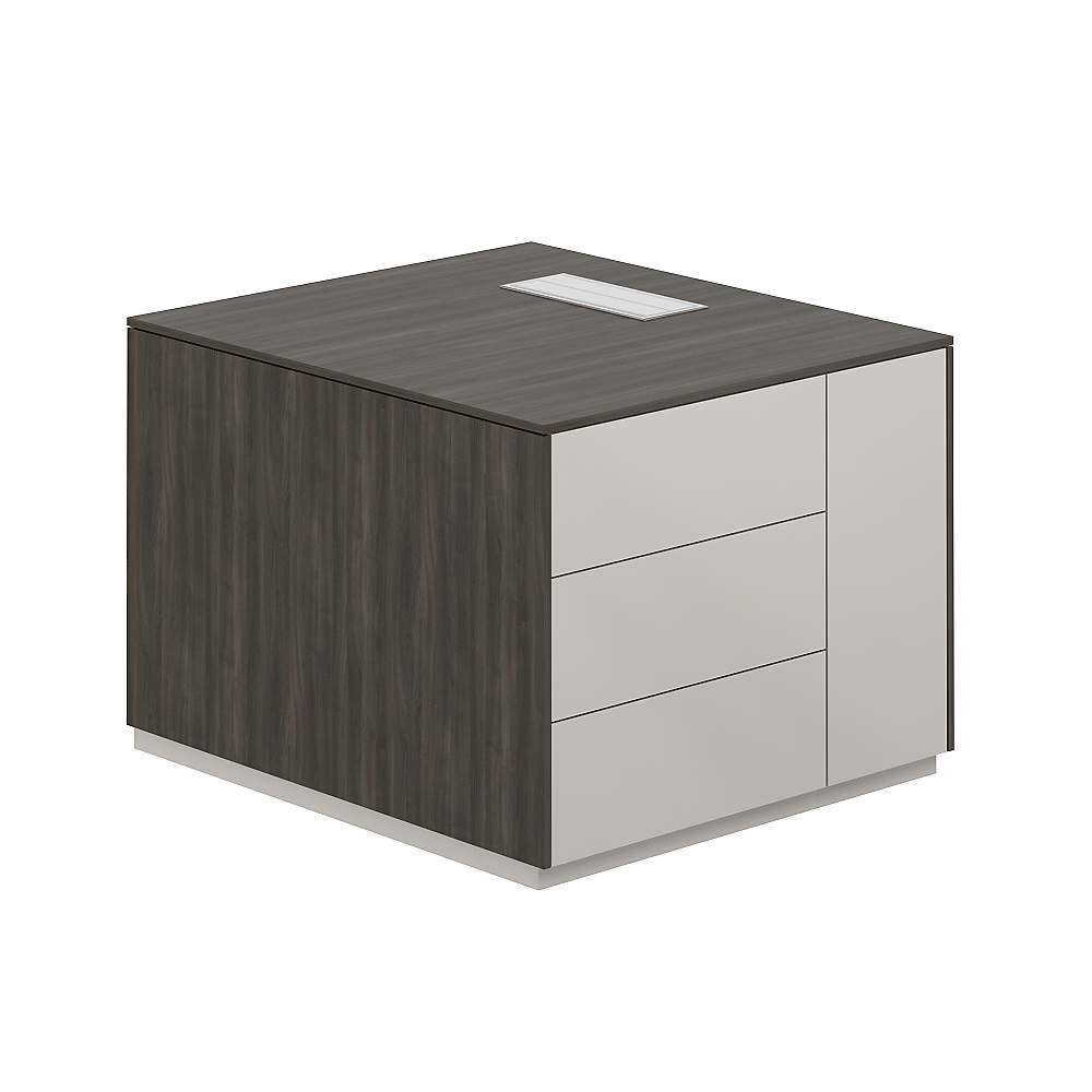 Тумба опорная обвязка BT, фасады GS, правая NZ-0212.BT.GS.R