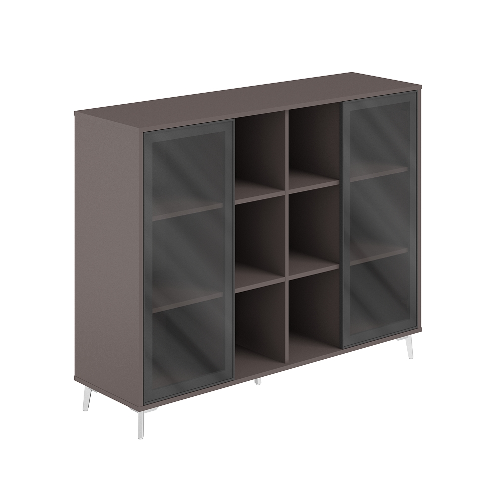 Шкаф средний с нишей (Стекло)  1516х450х1200 SR.323.WF.WF.GLB