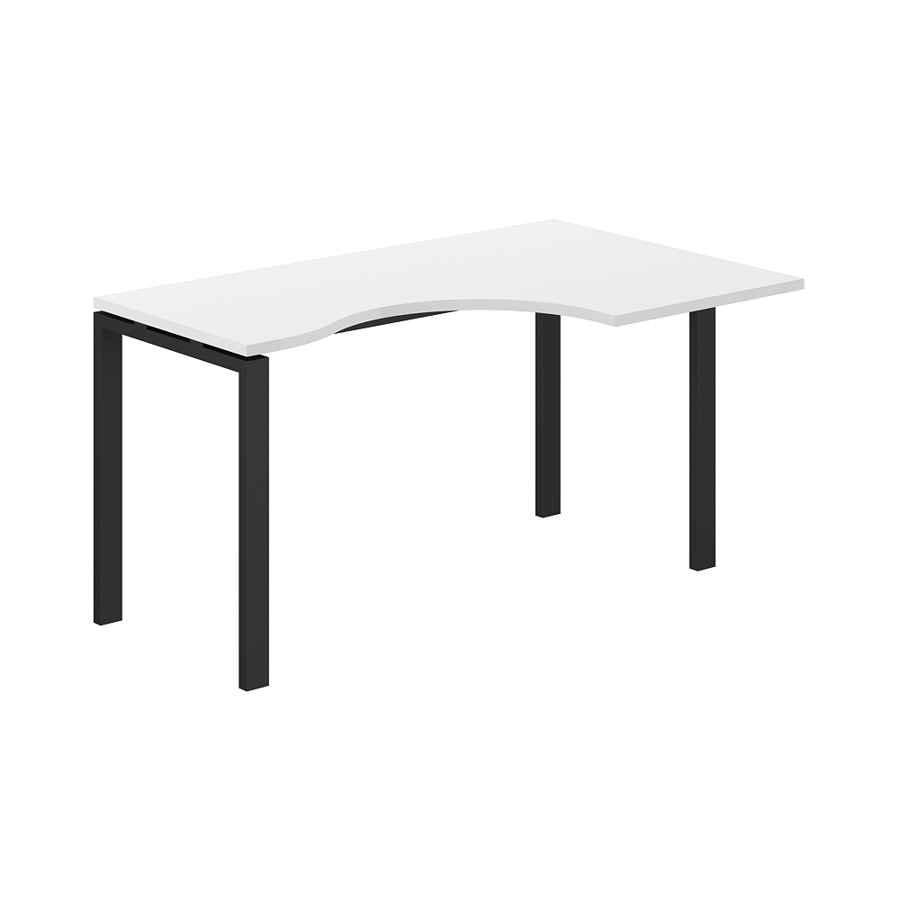 Стол эргономичный 1400х900х750 правый PR.231.WH.P59.BL.R