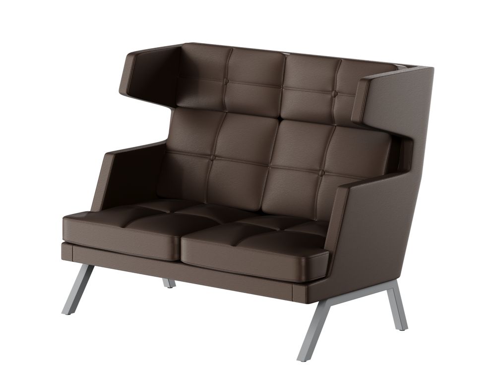 Aldo Диван двухместный высокий с декором из пуговиц ALDB-02