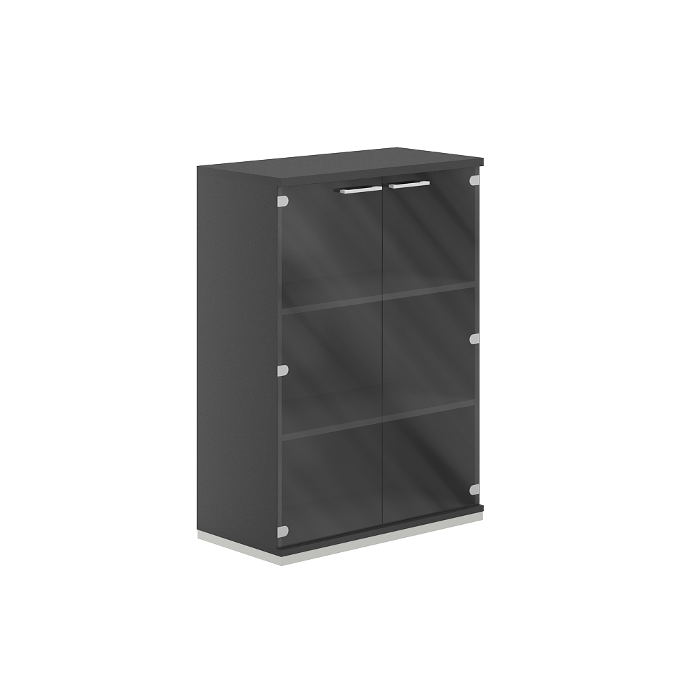 Шкаф 3 ур. 800х400х1111 со стеклом AG.206.AN.AN.GL