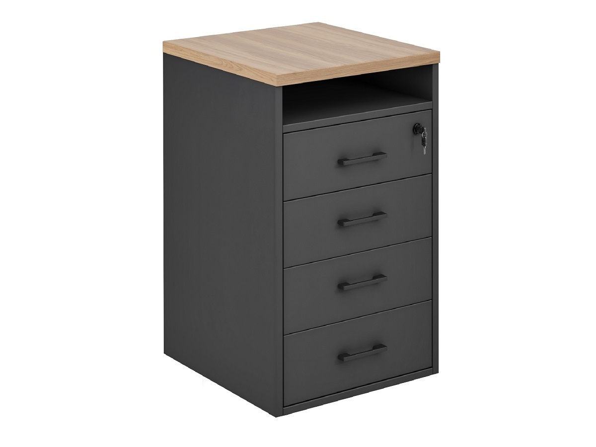 Тумба приставная  4 ящика 450х475 (для криволинейных столов) EVL308