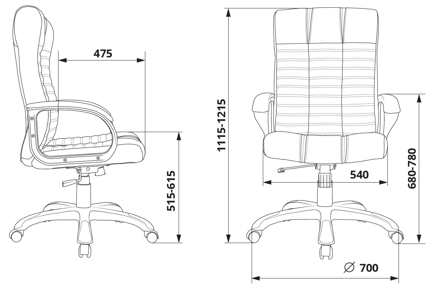 Кресло руководителя Бюрократ KB-10