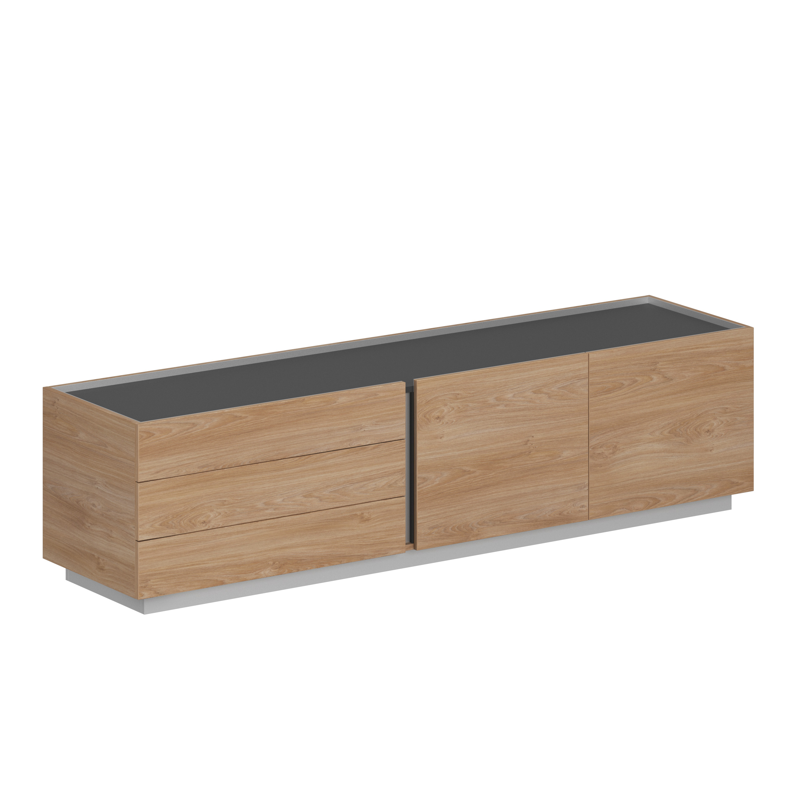 Тумба опорная приставная 2231x550x569, левая OL-060-20-13.GN.GN.GN.L