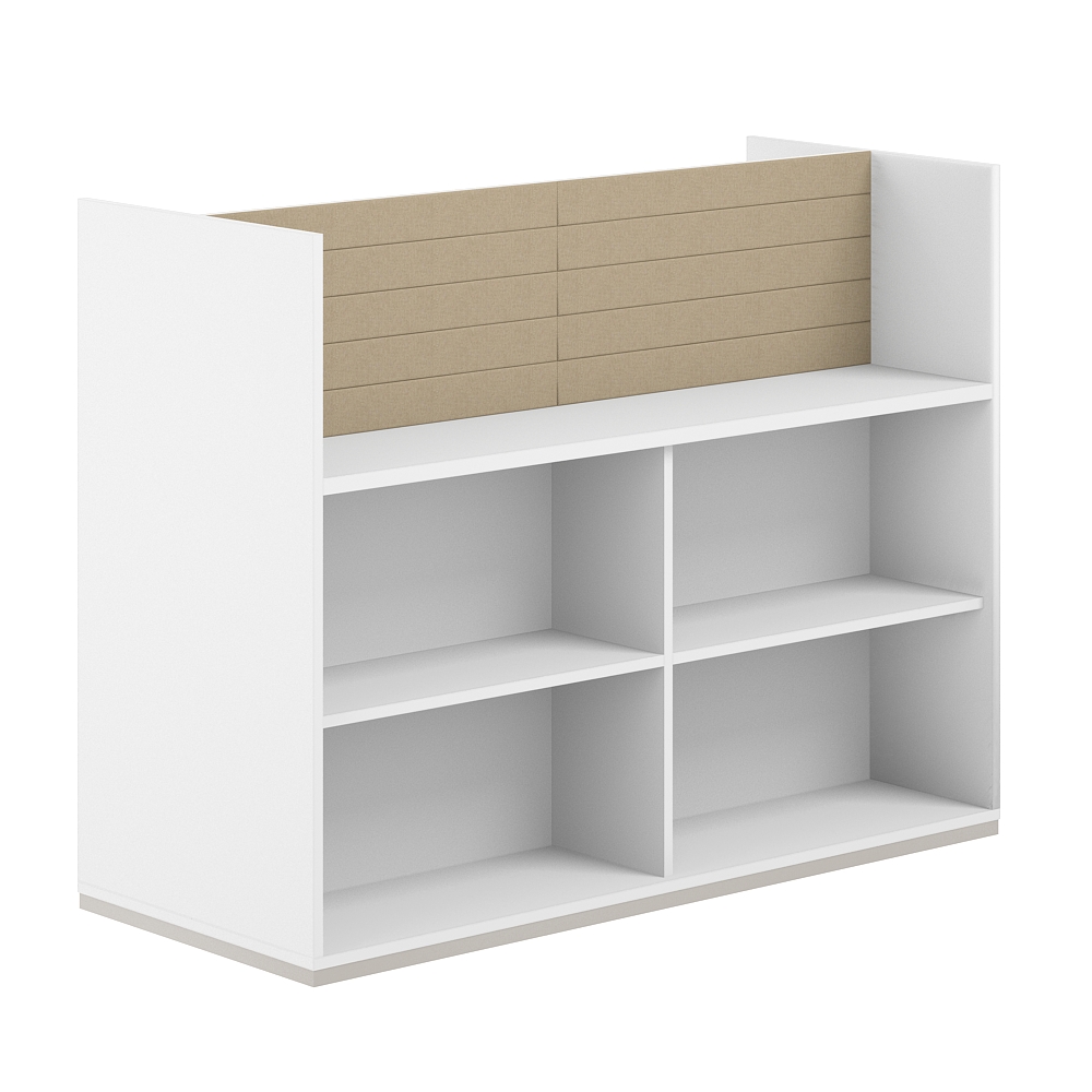 Стеллаж-комбо 2-стор. 1238, с экраном тканевым высоким AG.254.100.664.BG