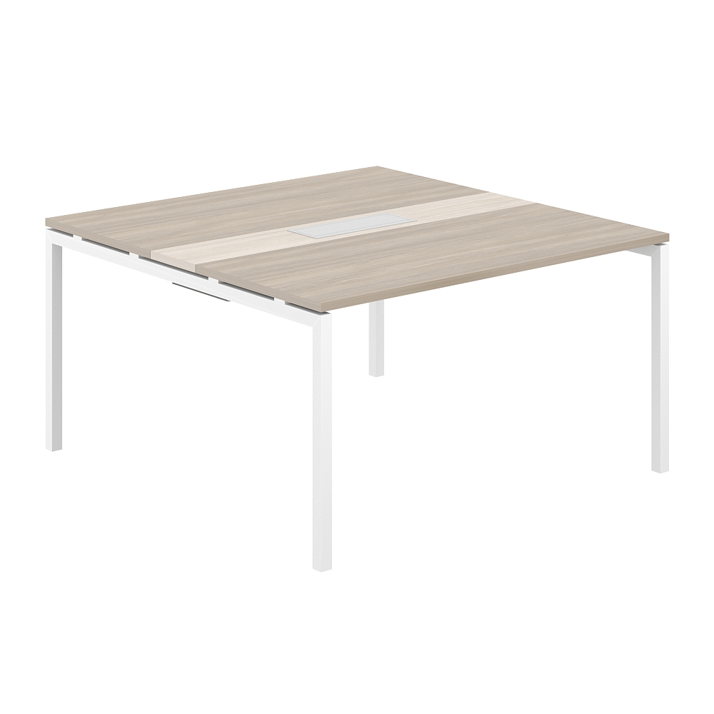 Стол переговорный комбинированный 1400х1438х750 МК40х40 SG.282.OD.44.WH.OL