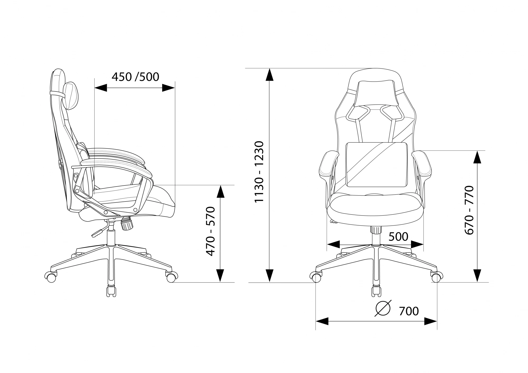 Кресло игровое Zombie DRIVER