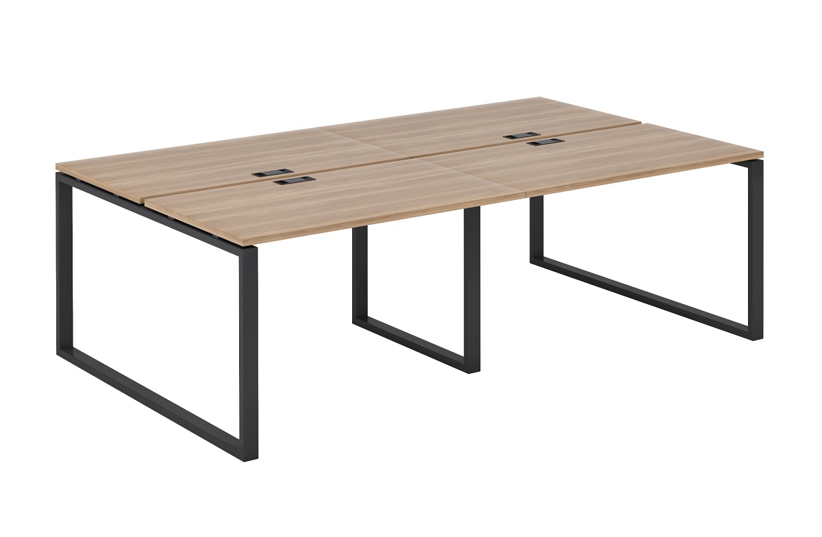 Рабочая станция на 4 места на О образном м/к 60х30 EVL666/О/60*30