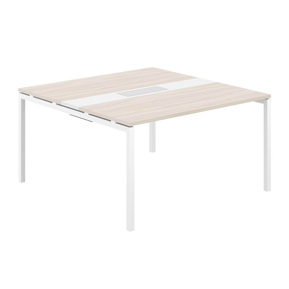 Стол переговорный комбинированный 1400х1438х750 МК40х40 SG.282.OL.44.WH.WH