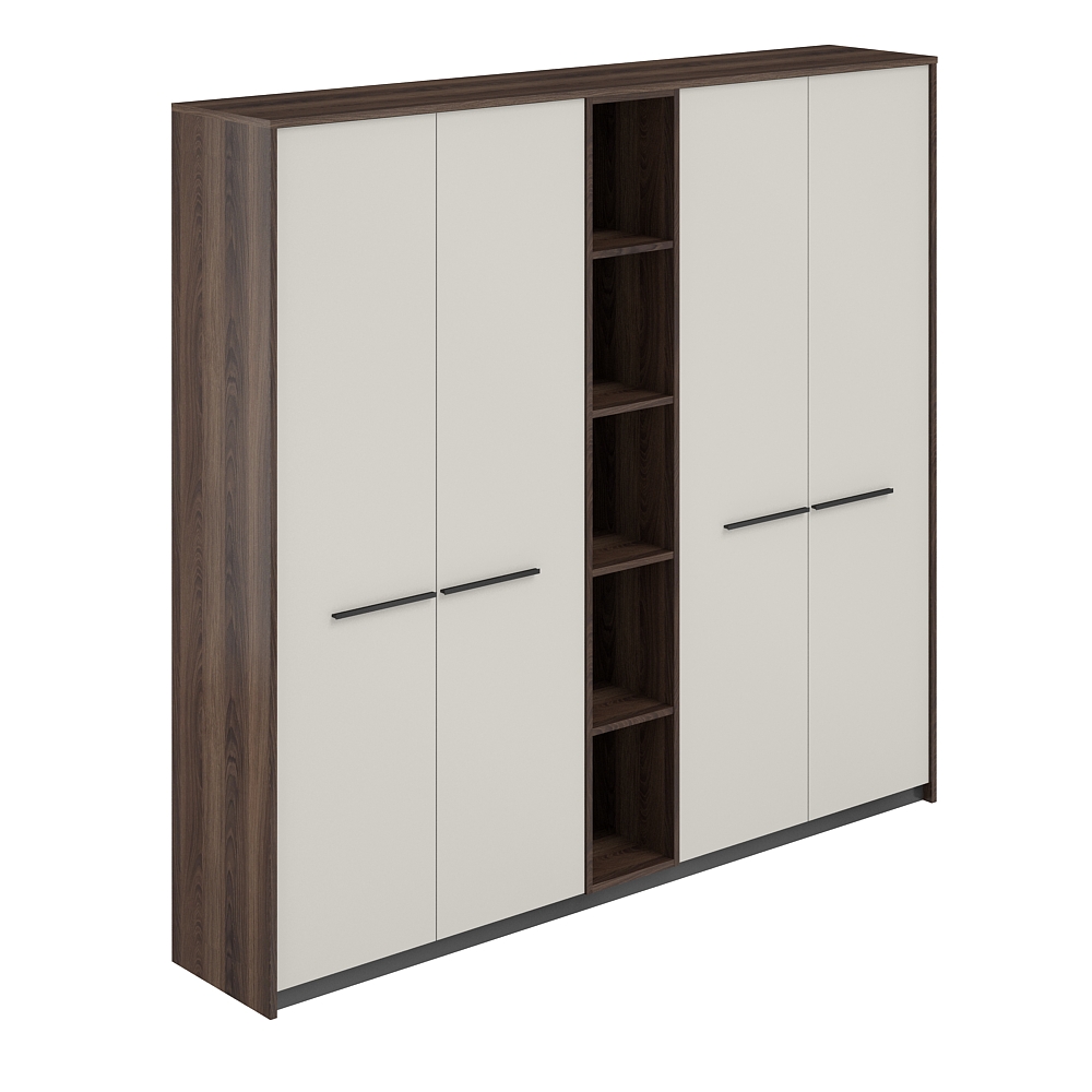 Шкаф высокий  (для одежды) (2 шт) со стеллажом, 2140х410х1994 RF.508.DA.PG.DA