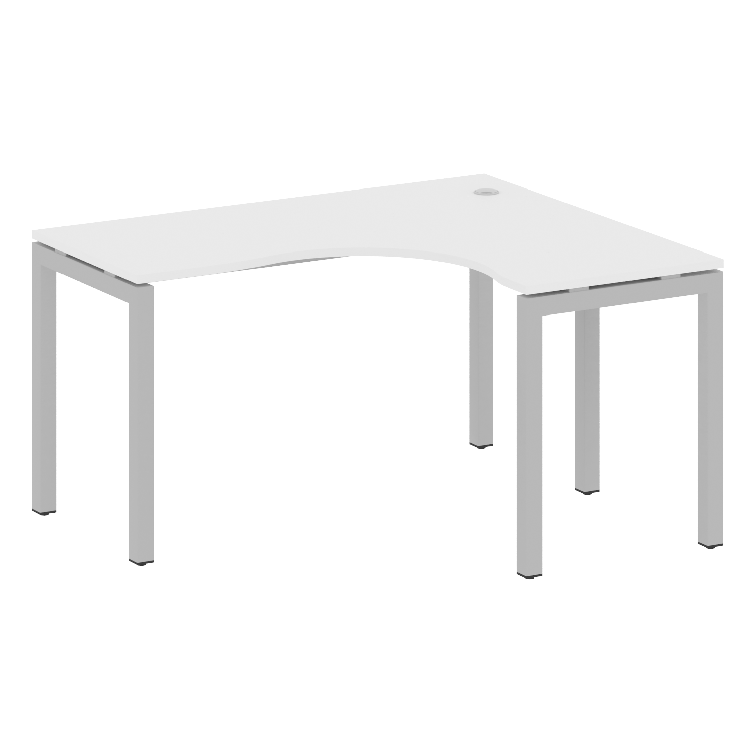 Metal System Quattro Стол криволинейный правый на П-образном м/к 50БП.СА-3 (R)