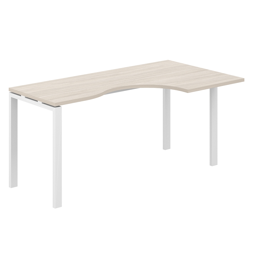 Стол эргономичный 1400х900х750 правый МК60х30 SG.231.OL.63.WH.R