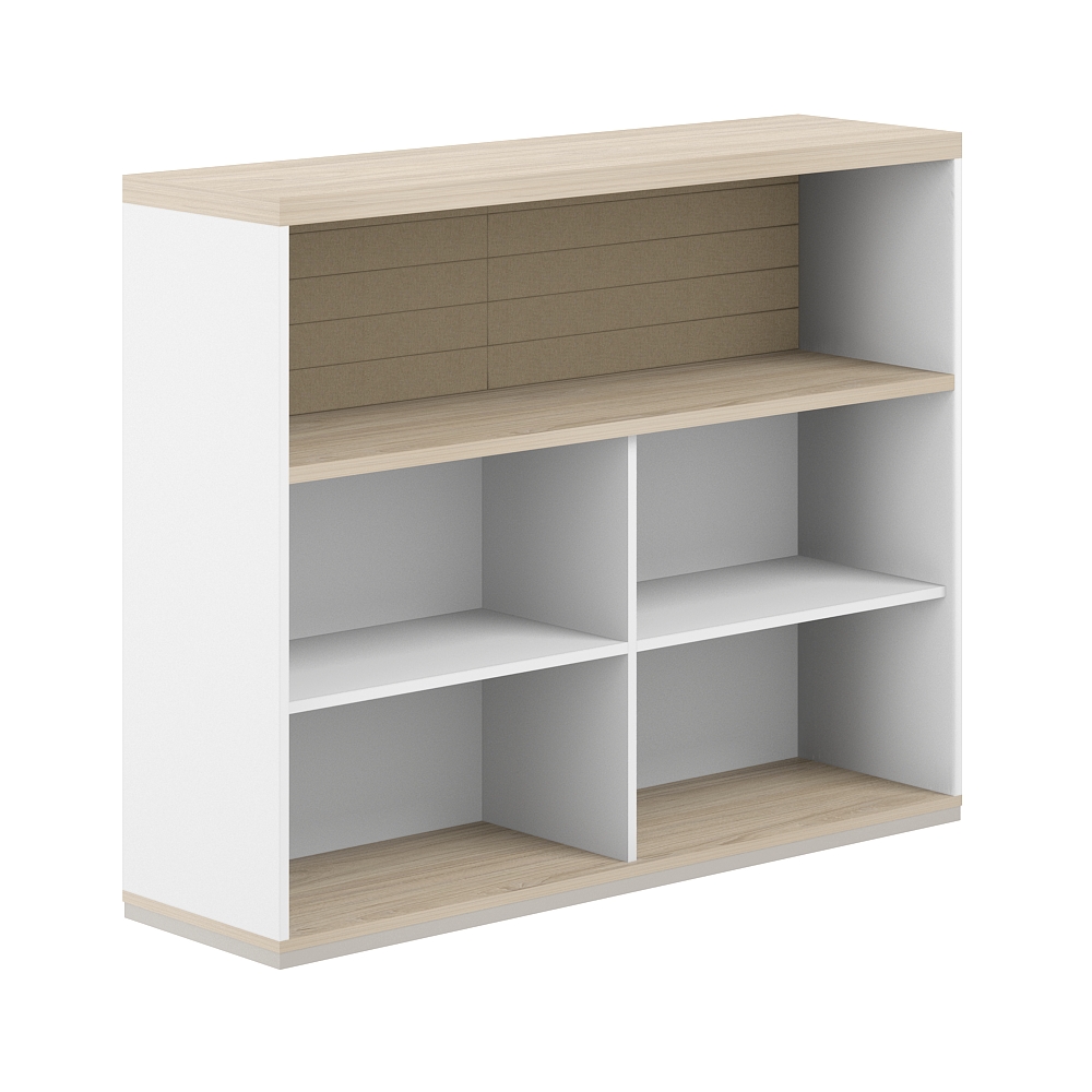 Стеллаж-комбо 1-стор. 1438 с топом, с экраном тканевым высоким AG.252.402.662.BG