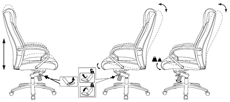 Кресло руководителя Бюрократ T-9924SL