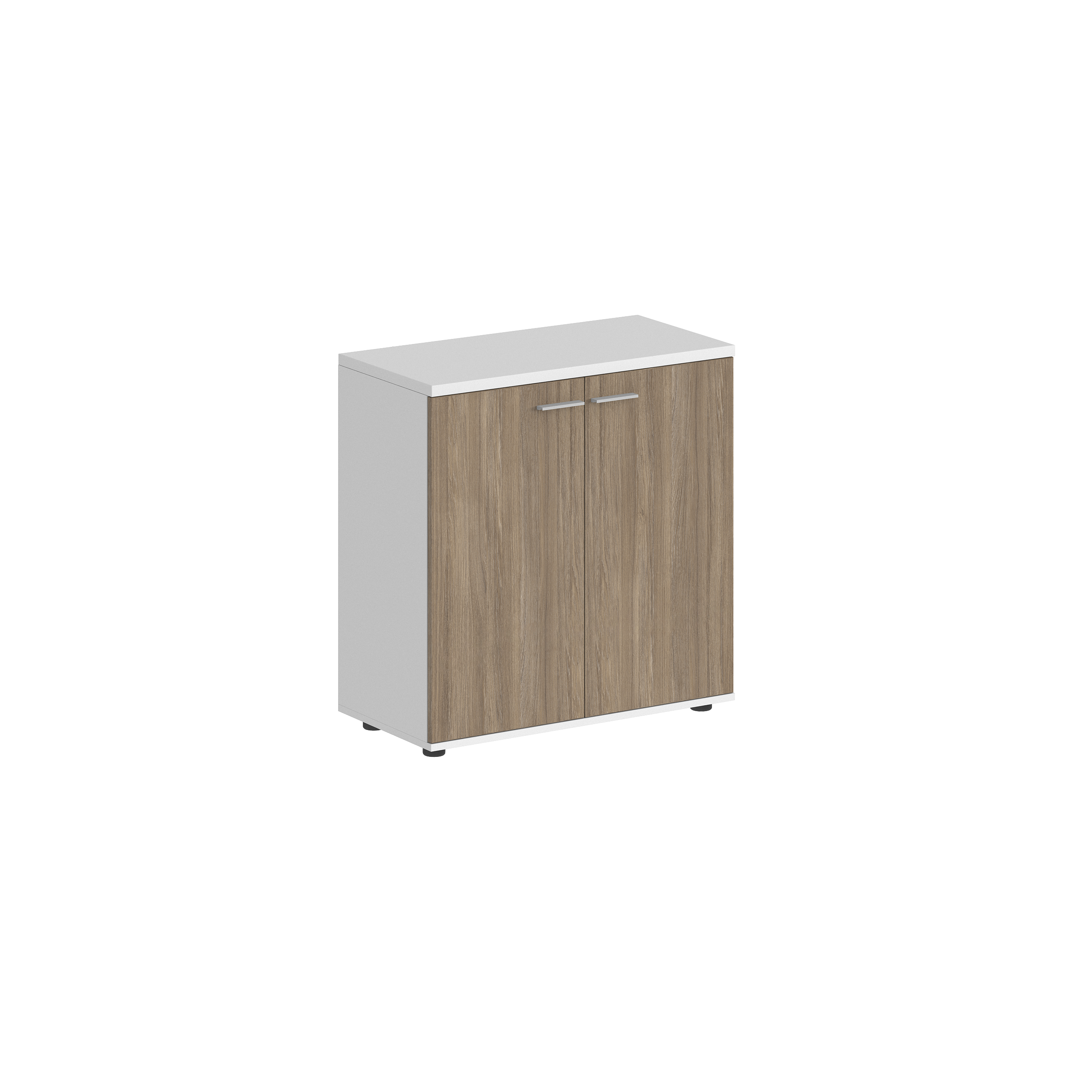 Шкаф низкий 800х400х825, 2-х дв., з.ст HDF SG.805.WH.OD