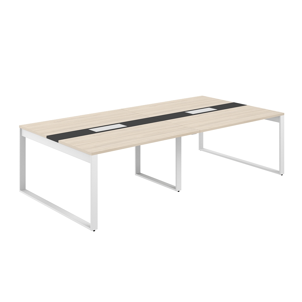 Стол для переговоров 2800х1438х750 AG.2-2814.AR.72.WH.AN