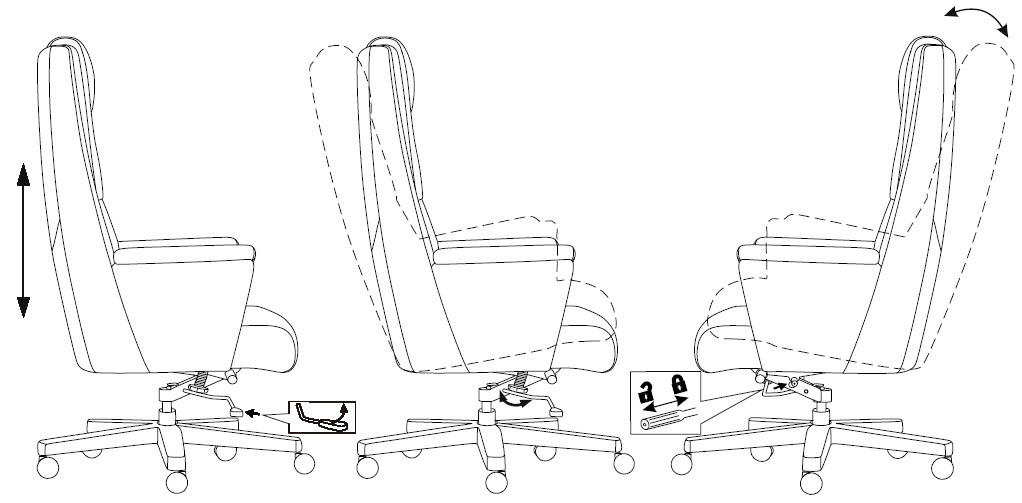 Кресло руководителя Бюрократ _DUKE