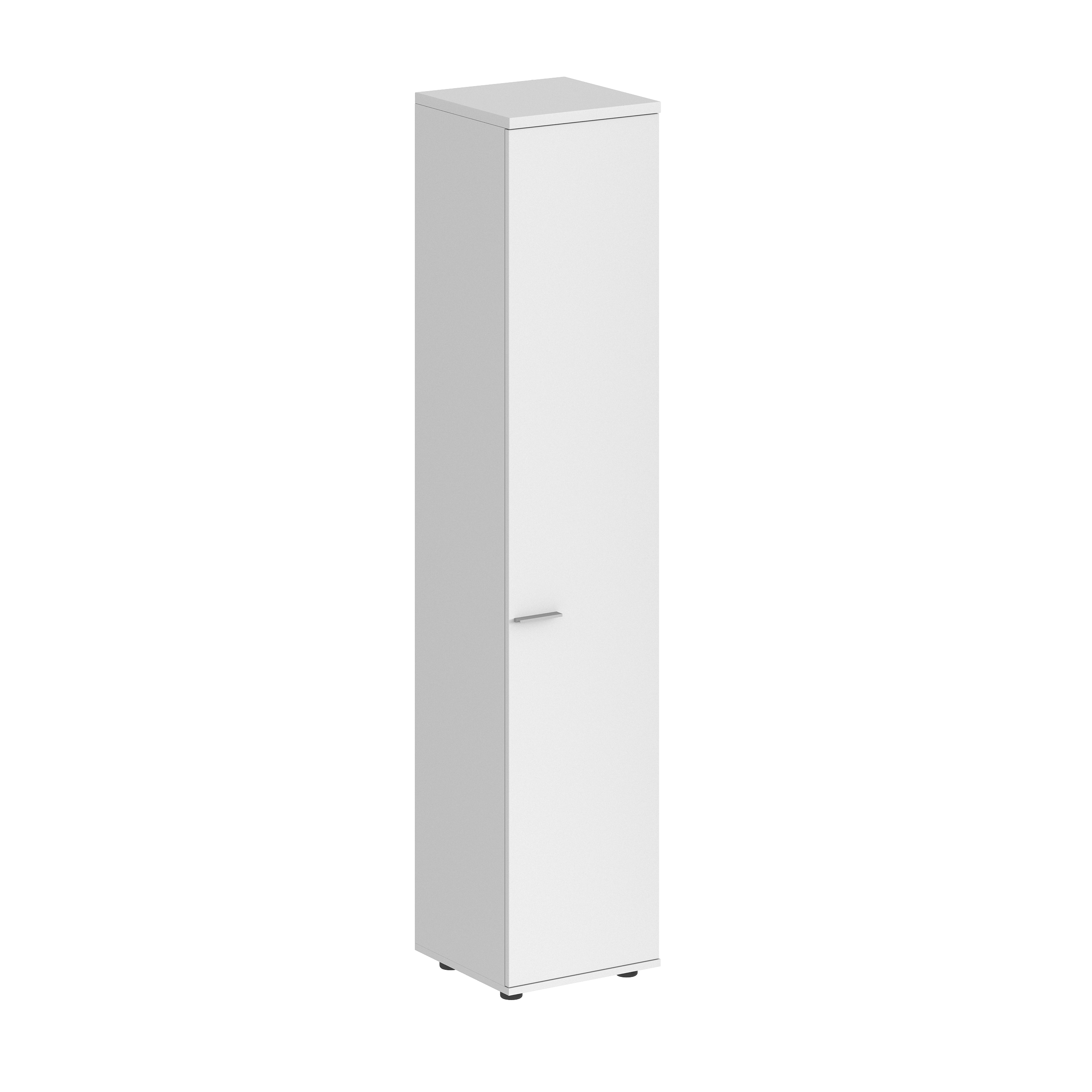 Шкаф высокий 400х400х1955, з.ст HDF, правый SG.802.WH.WH.R