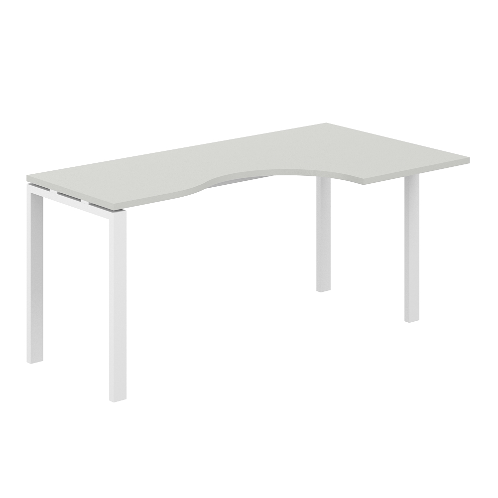 Стол эргономичный 1600х900х750 правый МК60х30 SG.232.SH.63.WH.R