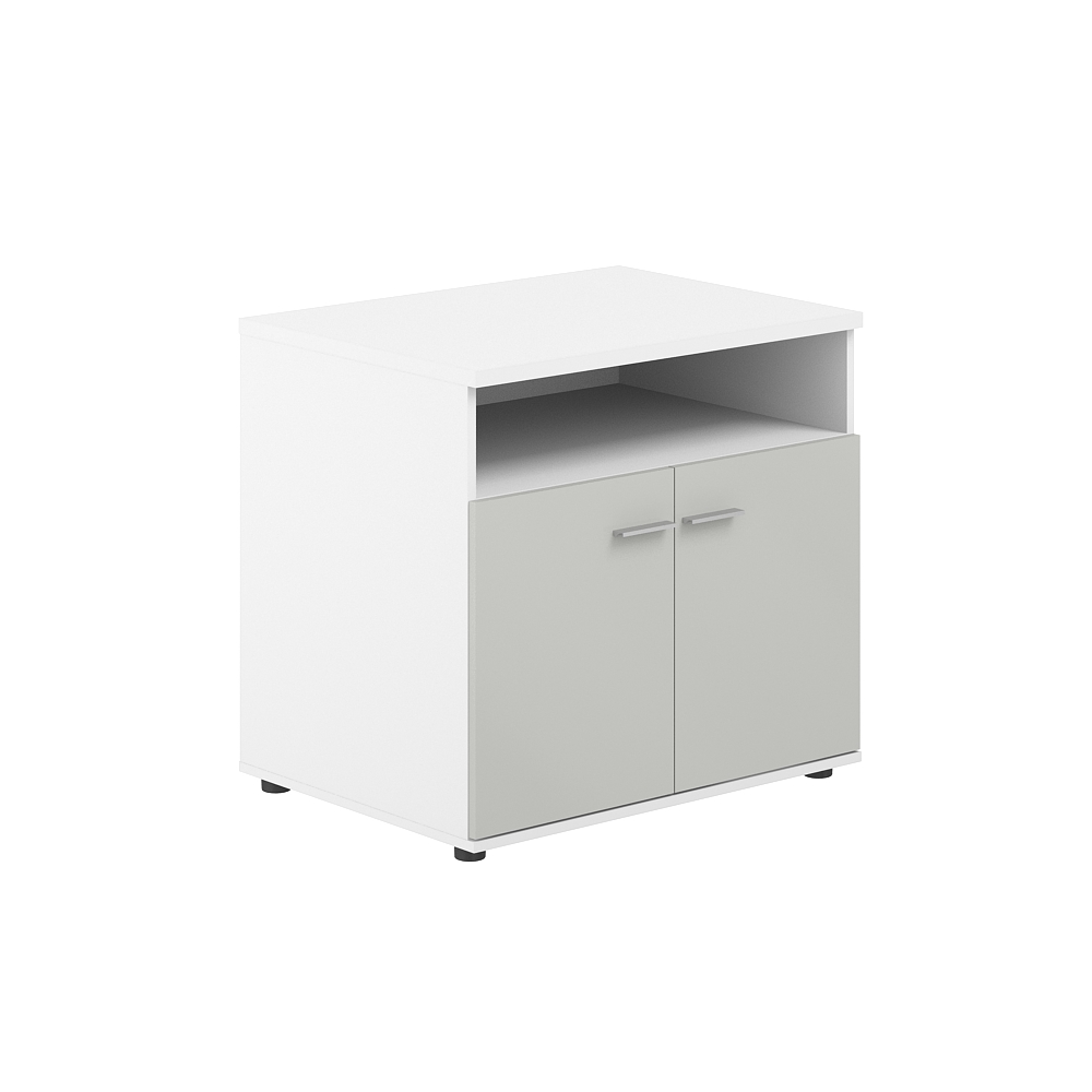 Тумба сервисная 802х600х750 с нишей, 2 фасадами SG.631.WH.SH