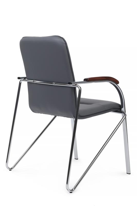 Стул Самба с деревянными подлокотниками SMB-02H Хром гальв.