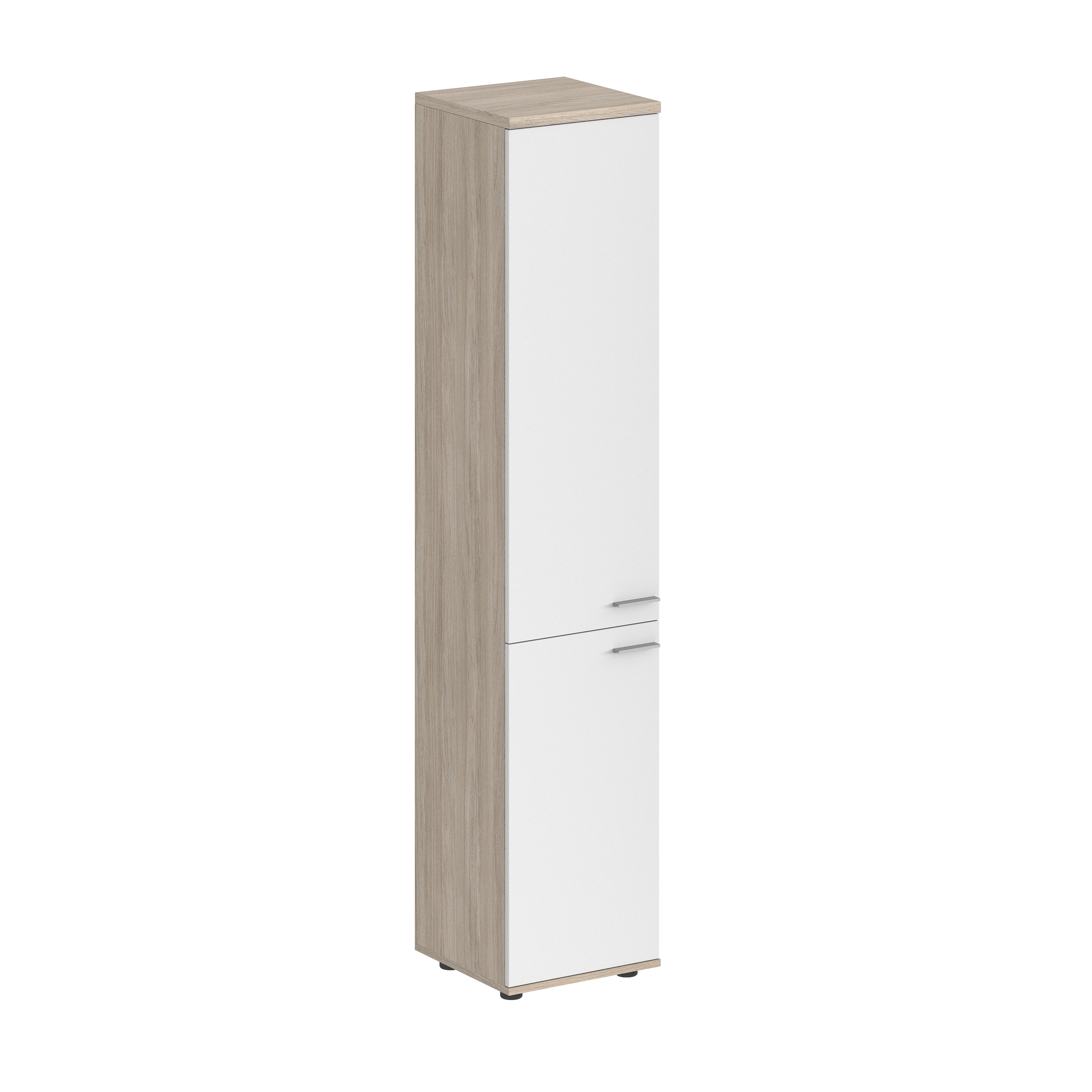 Шкаф высокий 400х400х1955, з.ст HDF, левый SG.802.OL.WH.WH.L