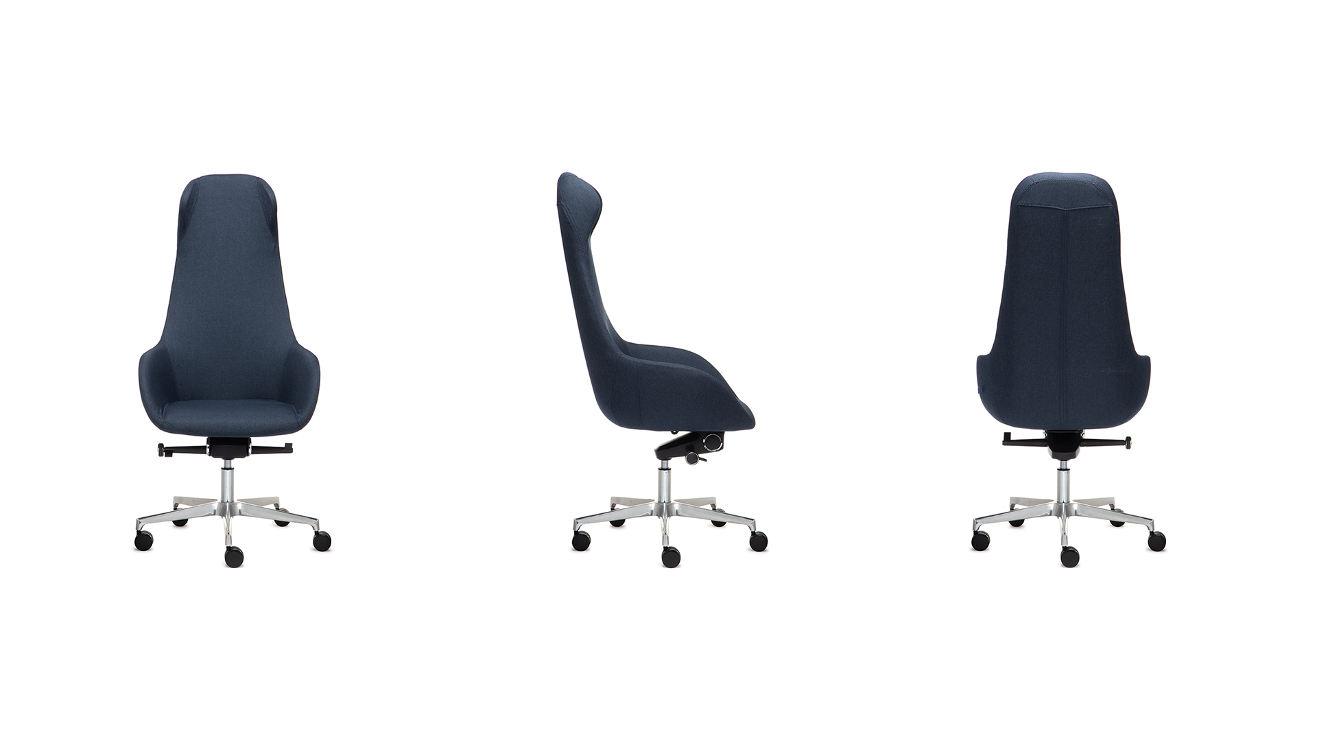 Офисное кресло Charisma с высокой спинкой на крестовине с колесами