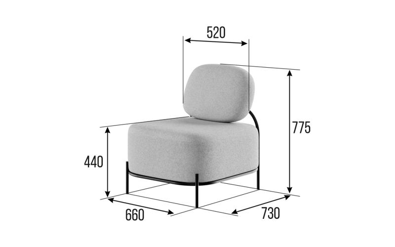 Jive Диван одноместный JVE-1