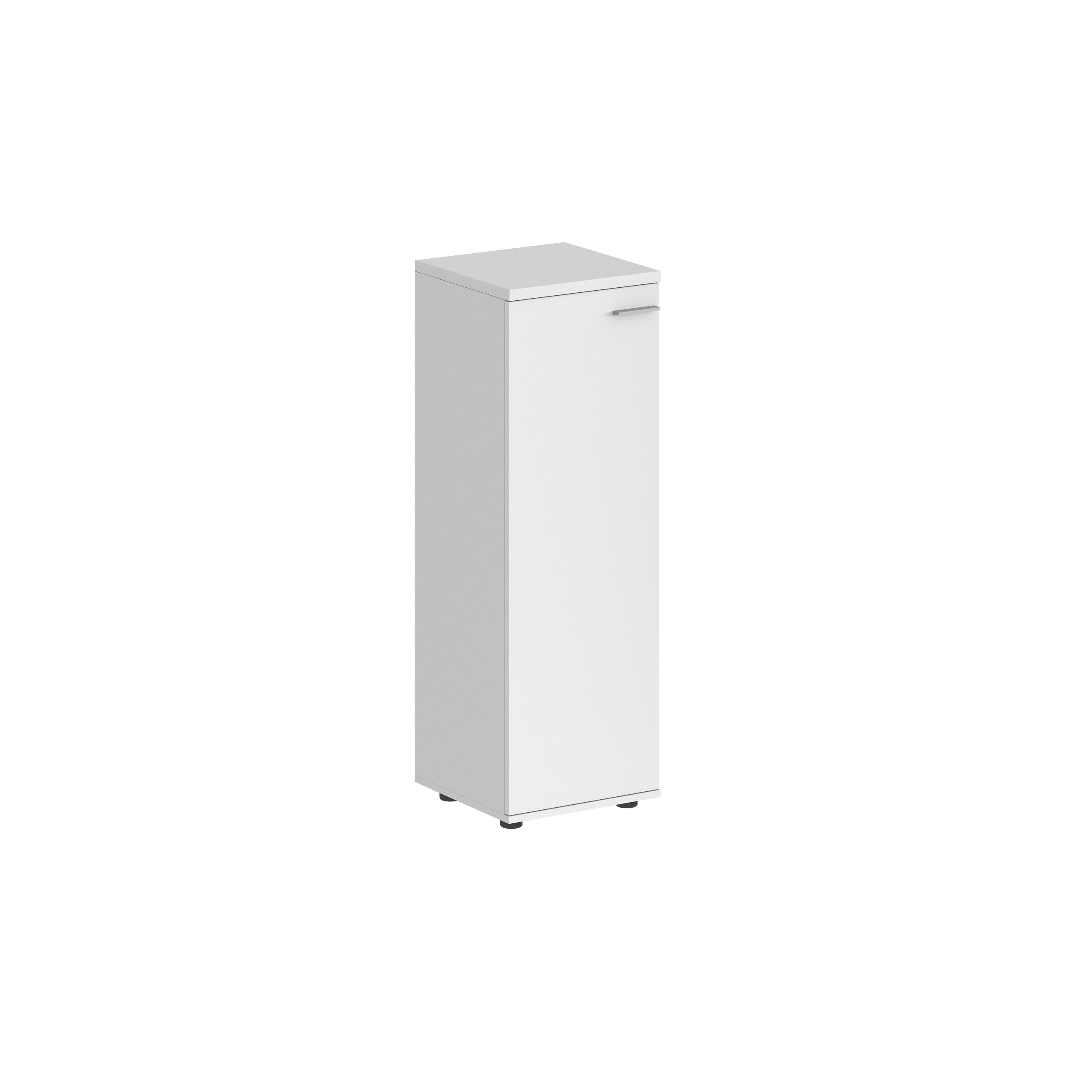 Шкаф средний 400х400х1200, 1 дв., з.ст ЛДСП, левый SG.814.WH.WH.L