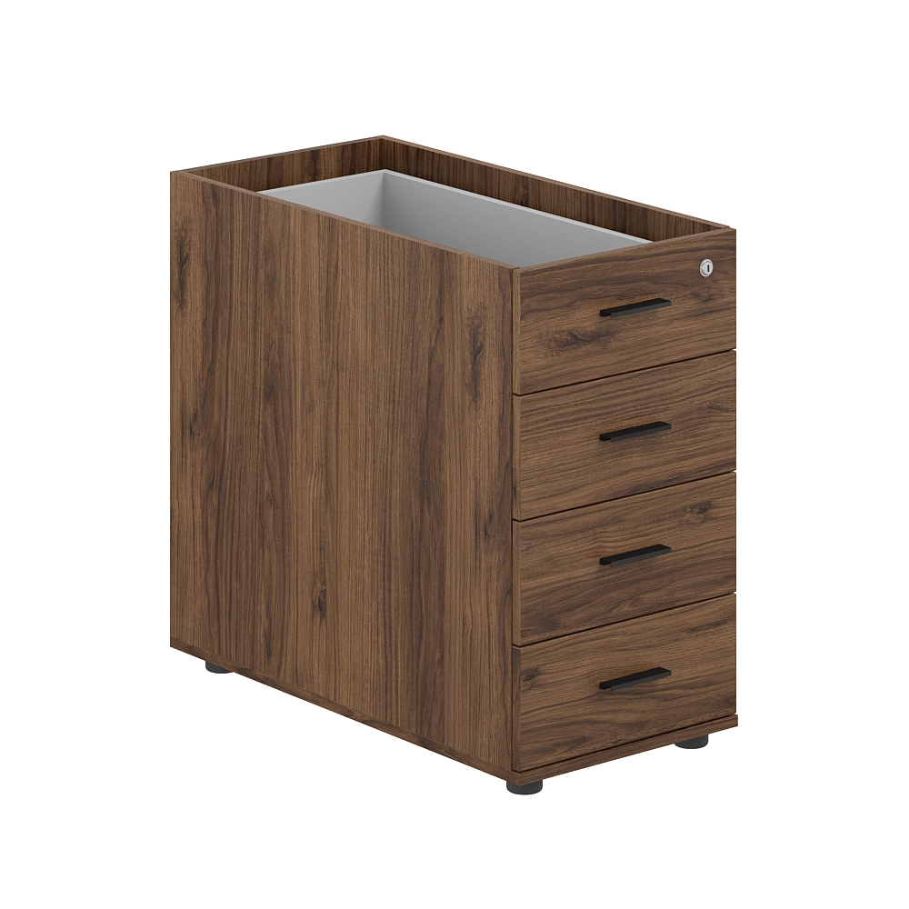 Тумба приставная 400х800х725 с 4 ящ., с замком без топа SG.523.DM.DM