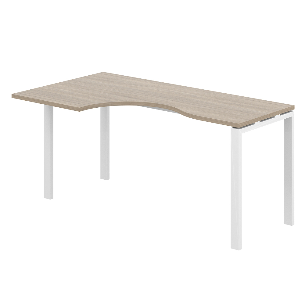 Стол эргономичный 1600х900х750 левый МК60х30 SG.232.OD.63.WH.L