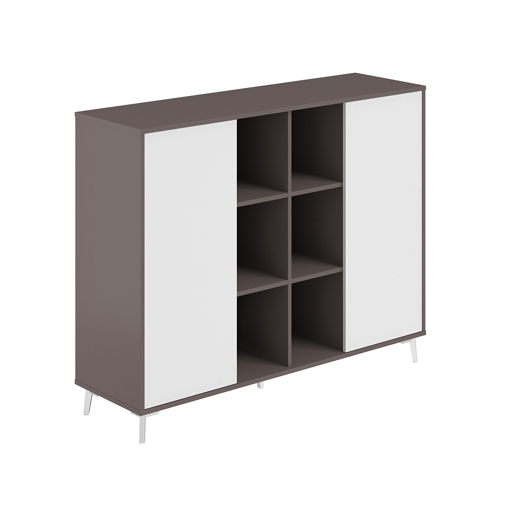 Шкаф средний с нишей  1516х450х1200 SR.303.WF.WH.WH