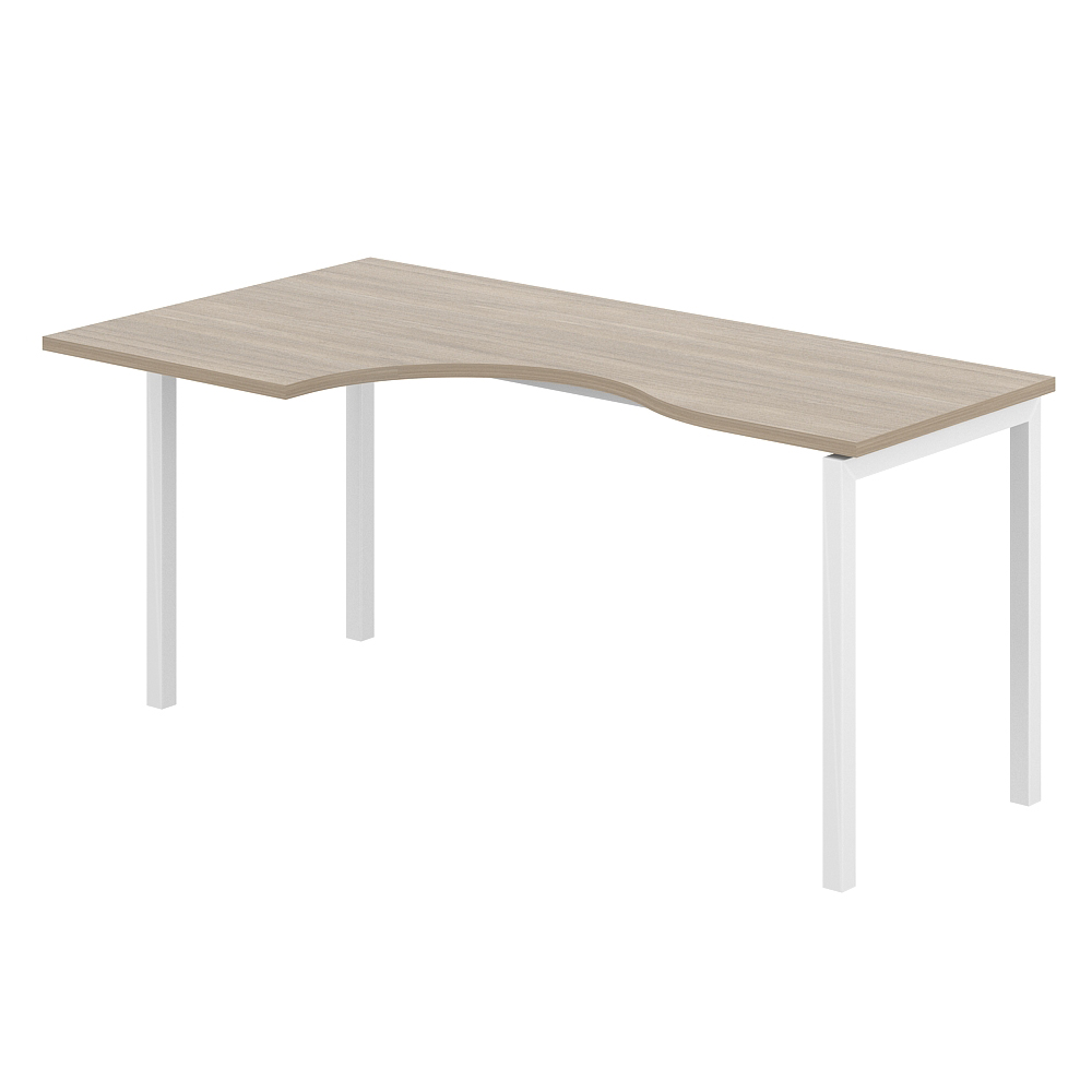 Стол эргономичный 1400х900х750 левый МК40х40 SG.231.OD.44.WH.L