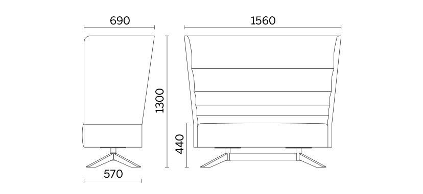 Мягкое кресло Cell128-6