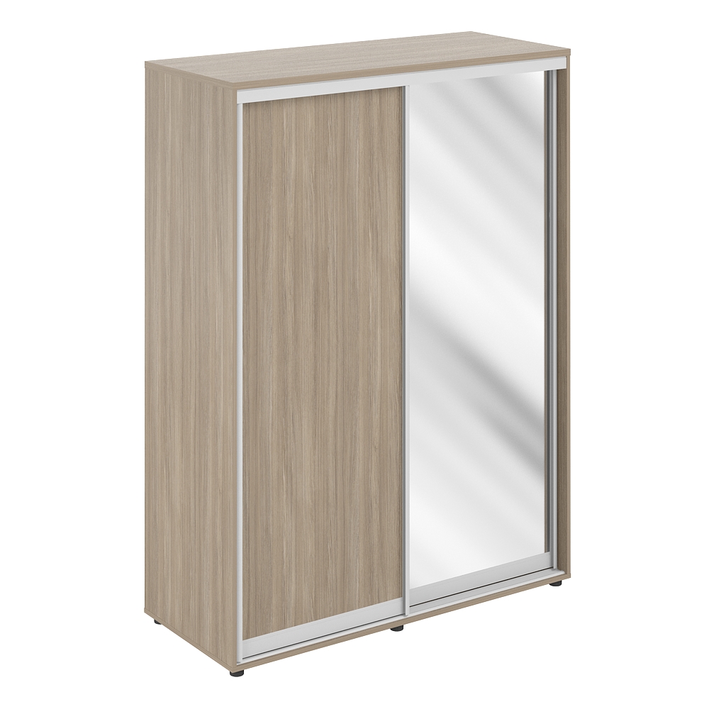 Шкаф купе 1438х600х1953  высокий, з.ст. ХДФ, 2 штанги SG.716.OD.OD.AL