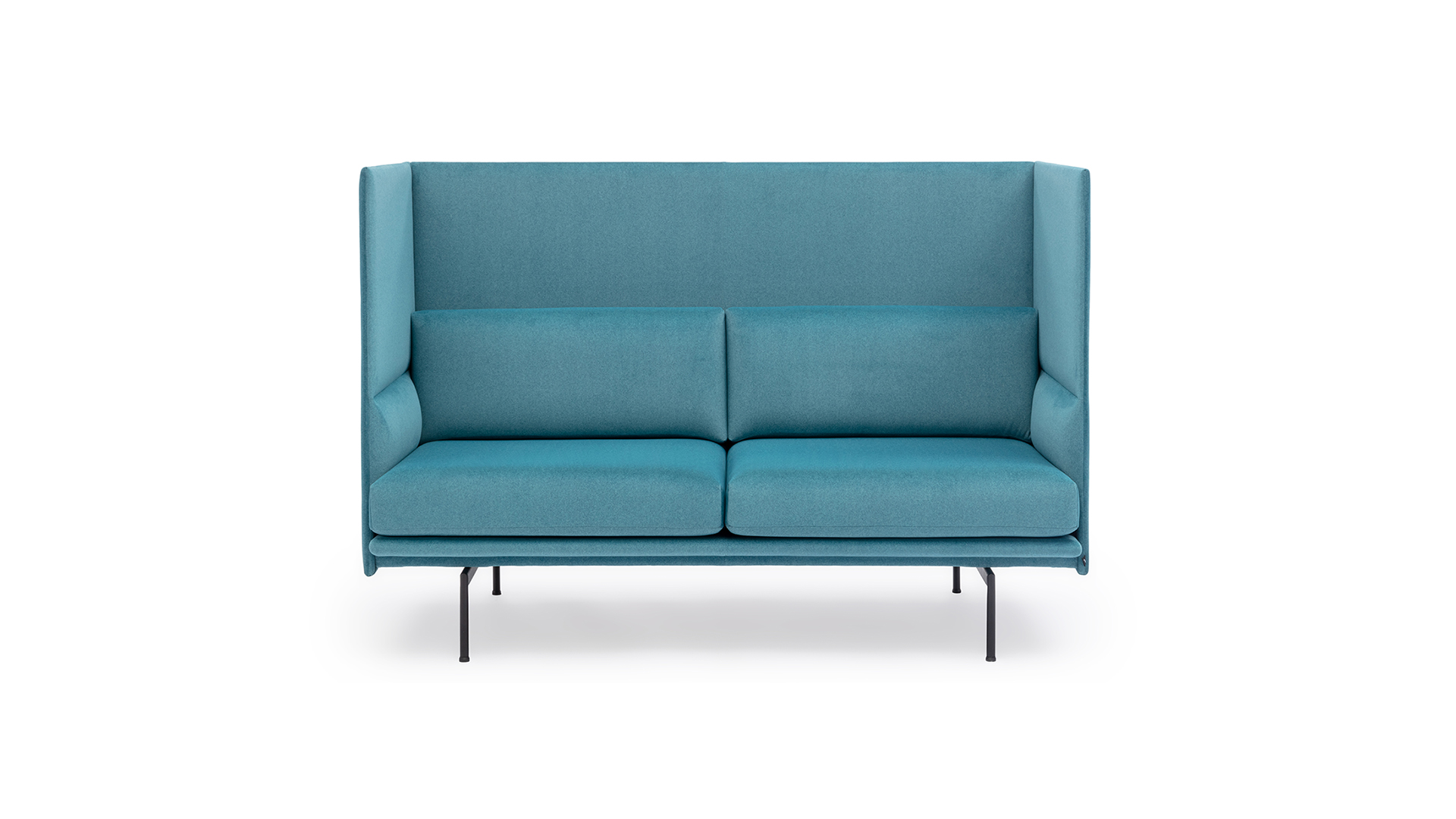 Диван двухместный Pratt с высокой спинкой