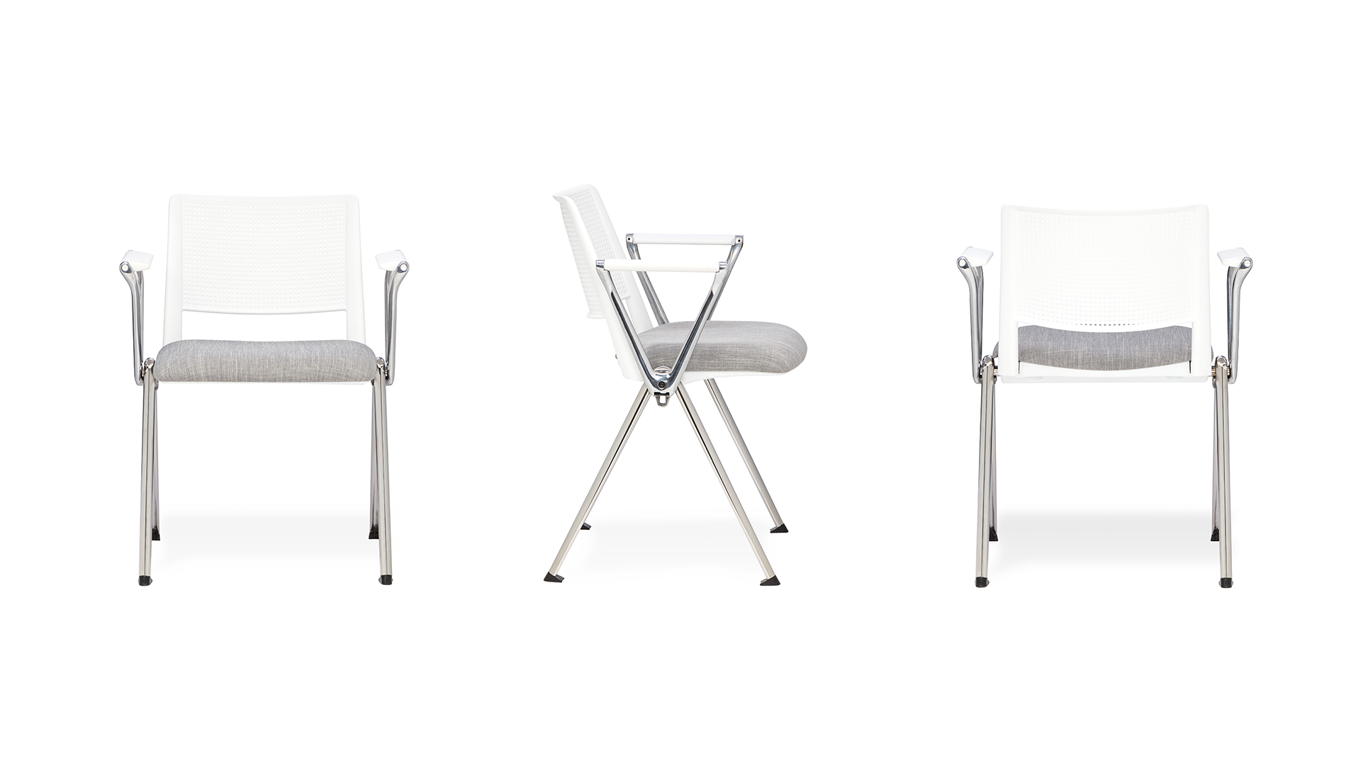 Стул Teo с элементами из белого пластика