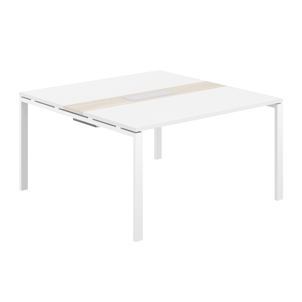 Стол переговорный комбинированный 1400х1438х750 МК60х30 SG.282.WH.63.WH.OL