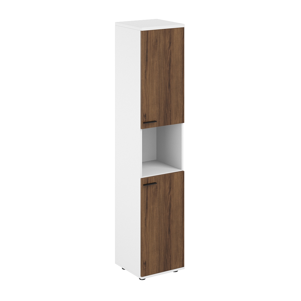 Шкаф высокий с нишей 400х400х1955, з.ст ЛДСП 16 мм, правый SG.866.WH.DM.DM.R