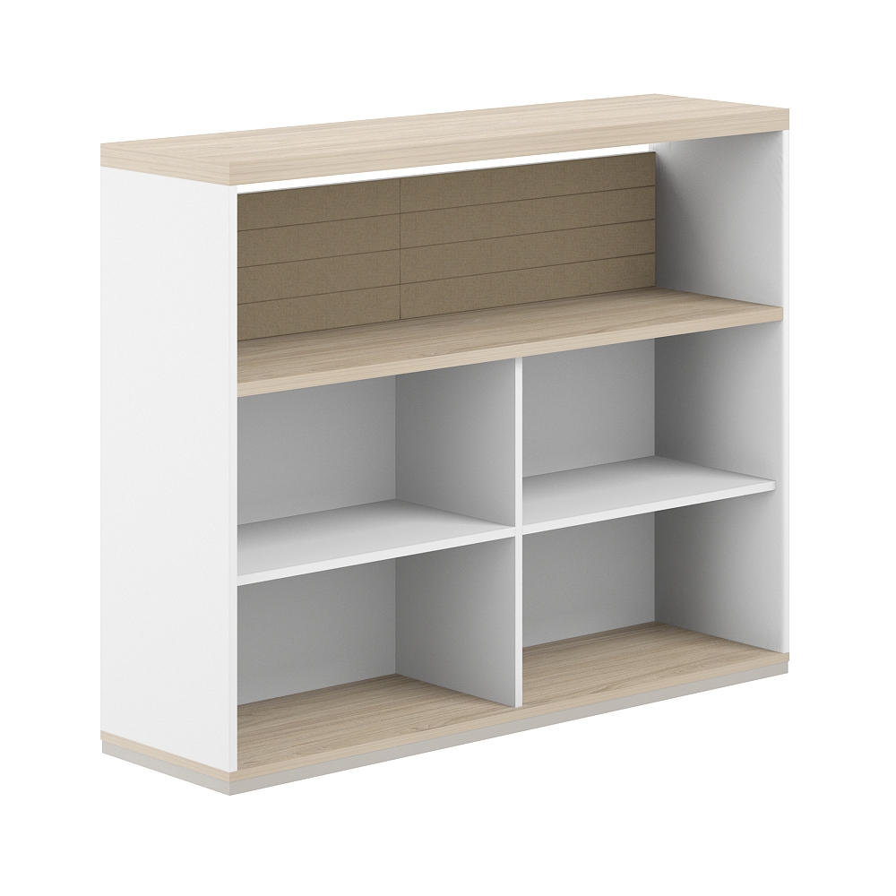 Стеллаж-комбо 1-стор. 1638 с топом, с экраном тканевым низким AG.253.402.653.BG