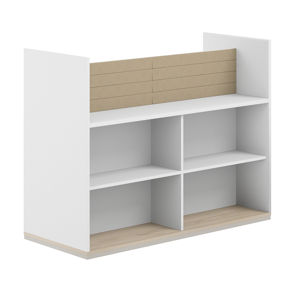 Стеллаж-комбо 2-стор. 1238, с экраном тканевым низким AG.254.300.654.BG