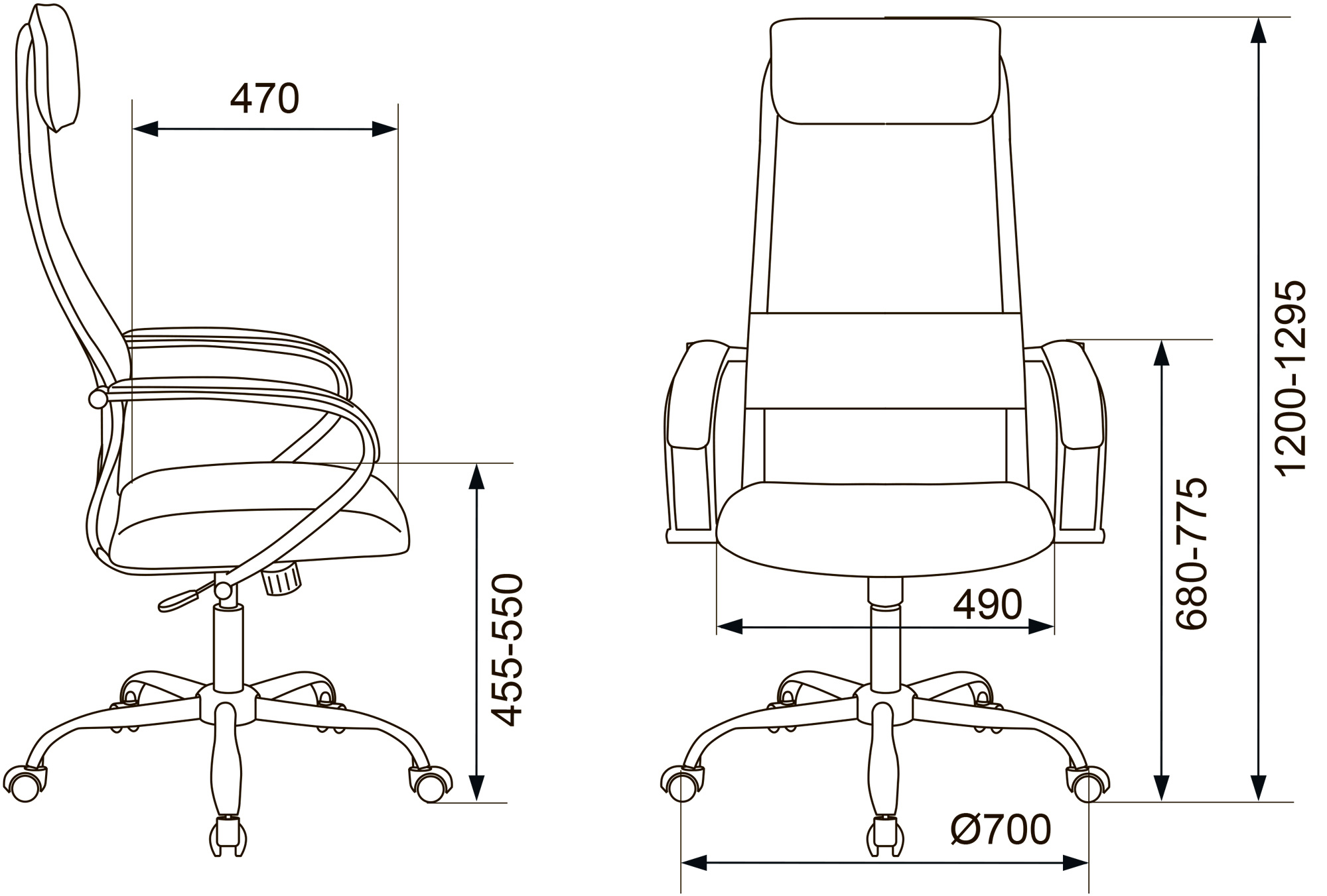 Кресло руководителя Бюрократ CH-607SL
