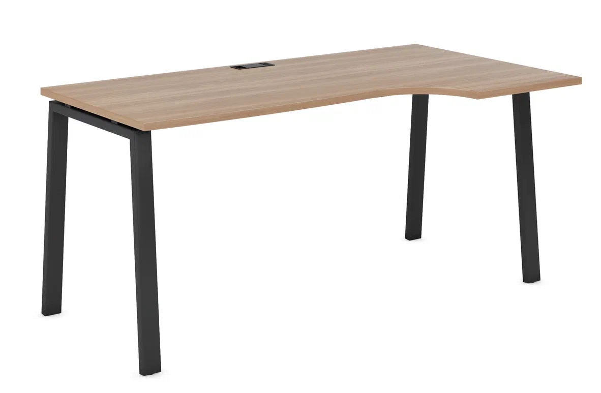 Стол криволинейный 1,4м. правый на А образном м/к 60х30 гл. 700/900 EVL106DX/А/60*30